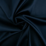 Satin extensible - &lt;LUSH&gt; - Bleu profond