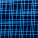 Plaid velvet knit - Royal / Blue