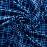 Plaid velvet knit - Royal / Blue