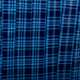 Tricot de velours à carreaux - Royal / Bleu