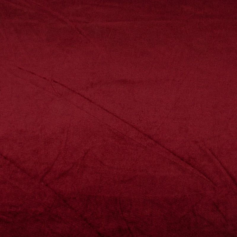 Solid velvet knit - VENEZIA - Maroon