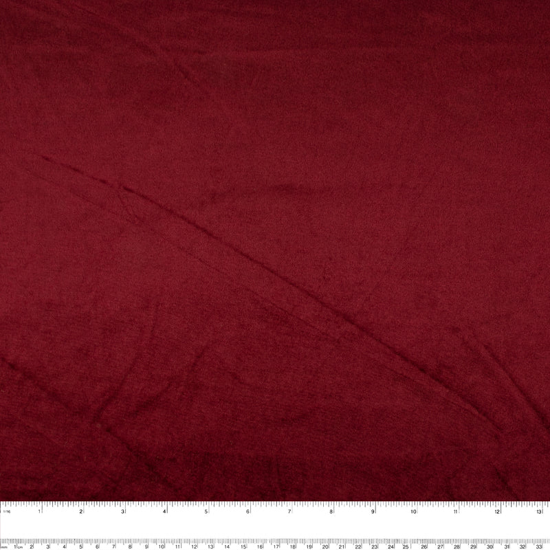 Solid velvet knit - VENEZIA - Maroon