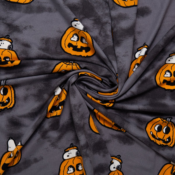Printed Soft Knit - JAMAS - Pumpkin - Charcoal