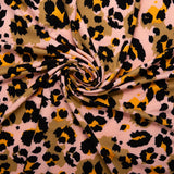 Printed Soft Knit - JAMAS - Leopards - Peach