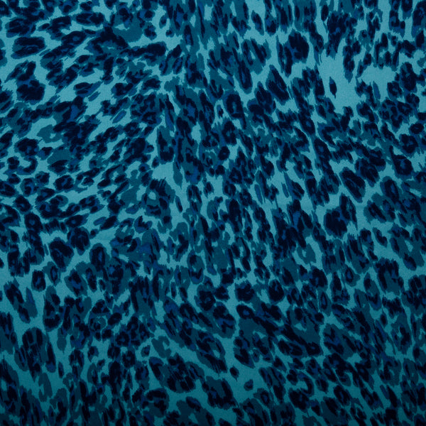 Printed Soft Knit - JAMAS - Leopards - True blue