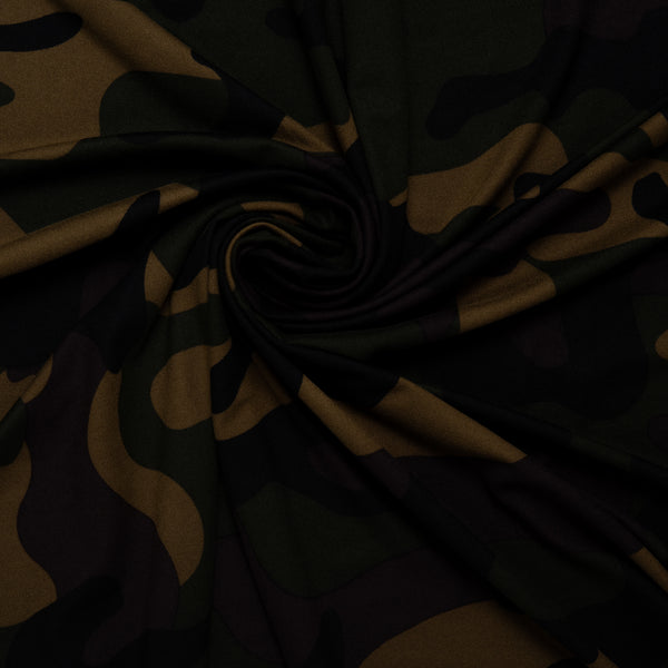 Tricot doux imprimé - JAMAS - Camouflage - Brun