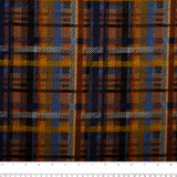 Tricot carreaux et jacquard tendance - Carreaux - Beige / Bleu