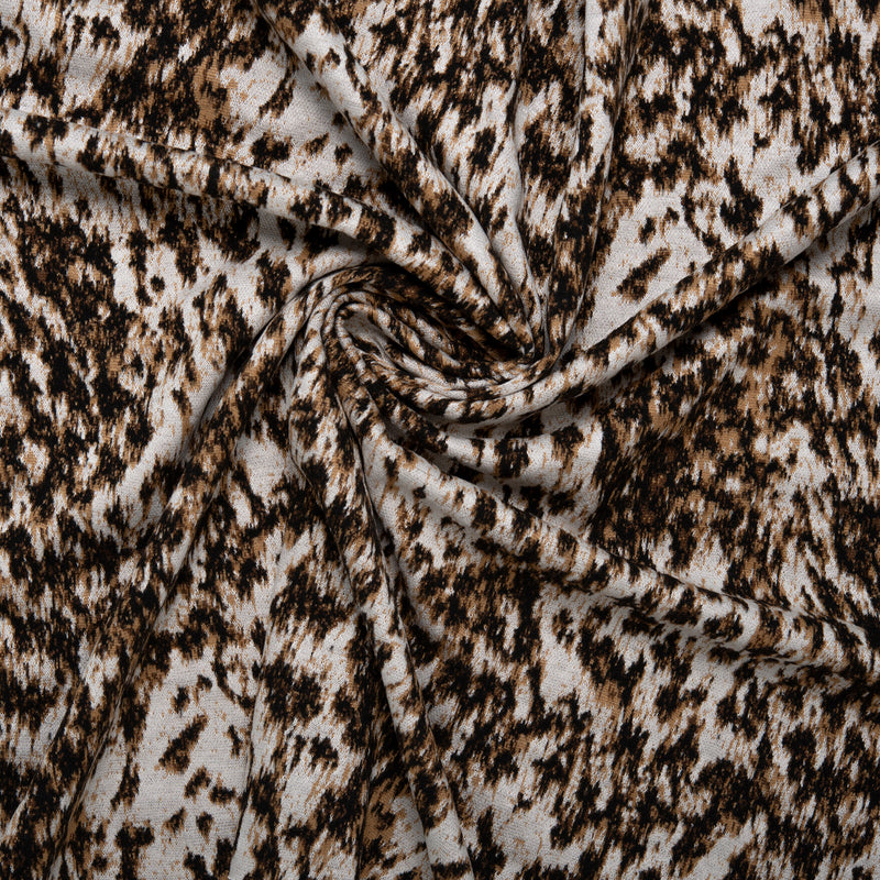 Plaid & Jacquard Fashion Knit - Leopards - Beige