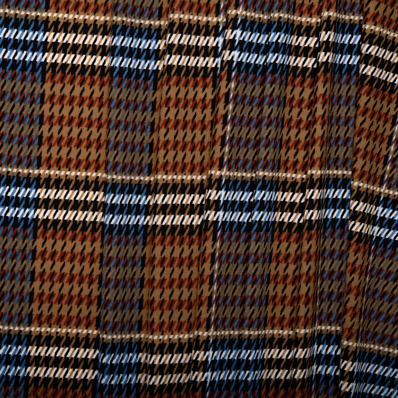 Plaid & Jacquard Fashion Knit - Plaids - Brown / Blue