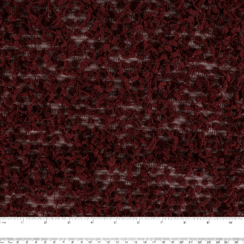 Knit - CHENILLE & BOUCLE - Boucle - Maroon