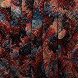 Knit - CHENILLE & BOUCLE - Abstract - Black / Orange