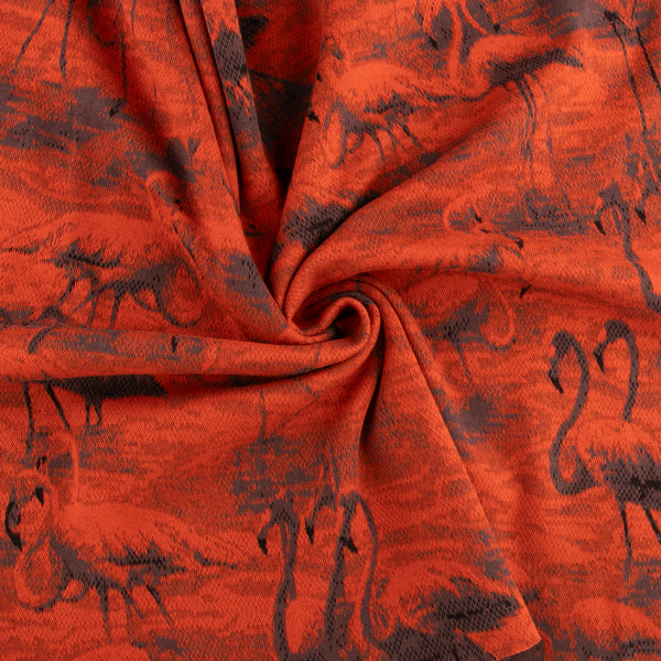 Jacquard Knit - LAUREN - Flamingo - Orange