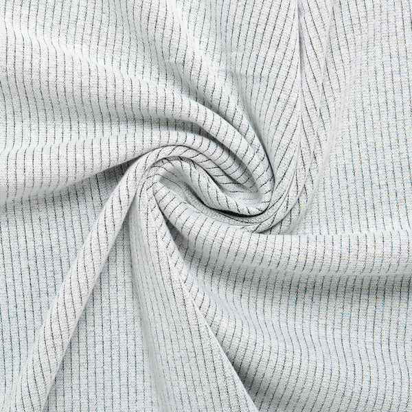 Flat back Rib Knit - LOGAN - Light grey