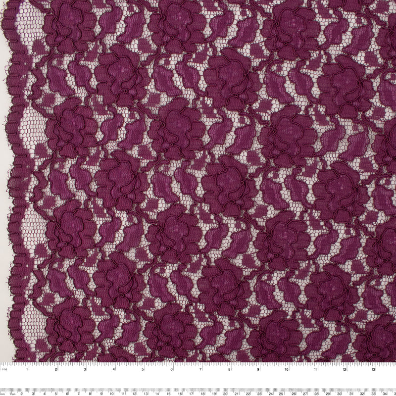 Corded lace - VIRGINIA - Raspberry
