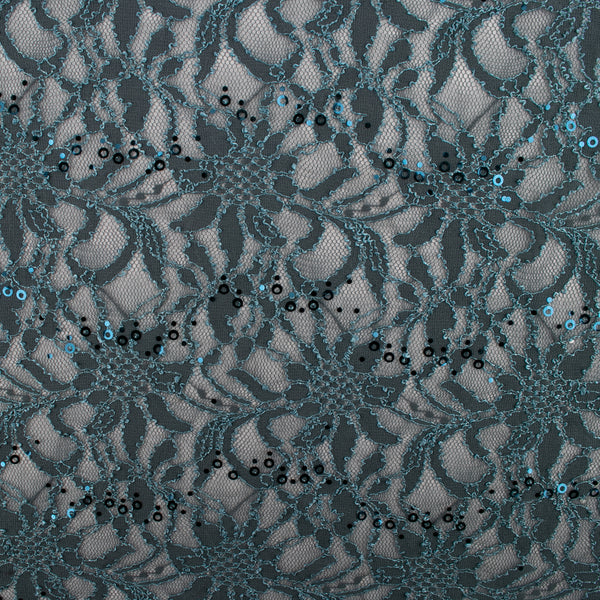 Corded lace - VIRGINIA - Light teal