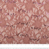 Corded lace - VIRGINIA - Old rose