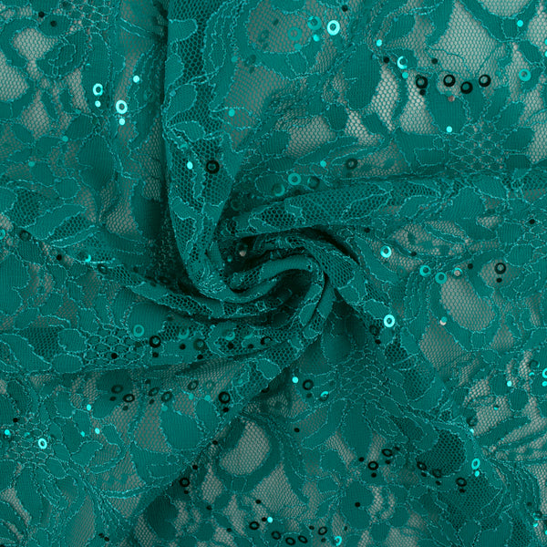Corded lace - VIRGINIA - Bright peacock