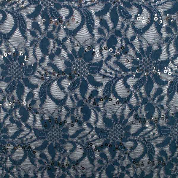 Corded lace - VIRGINIA - Stone blue