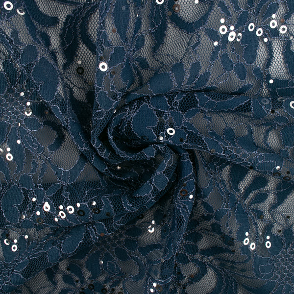 Corded lace - VIRGINIA - Stone blue