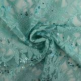 Corded lace - VIRGINIA - Opal blue