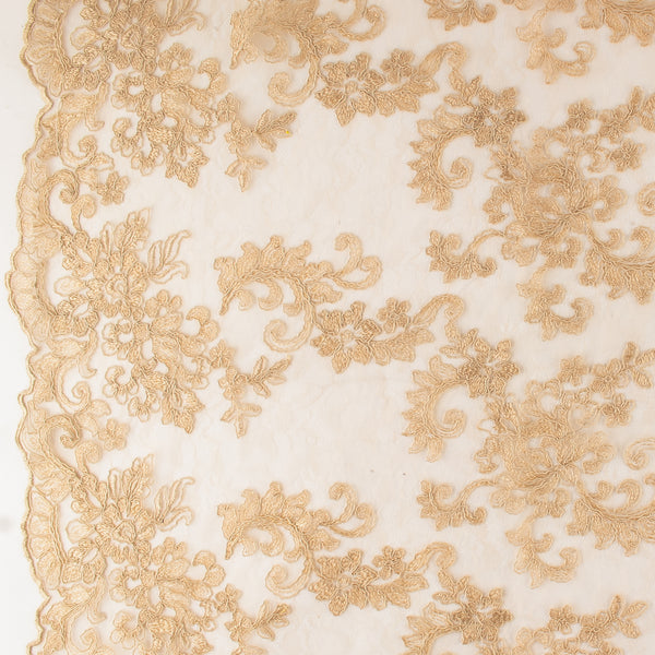 Corded lace - VIRGINIA - Border - Gold