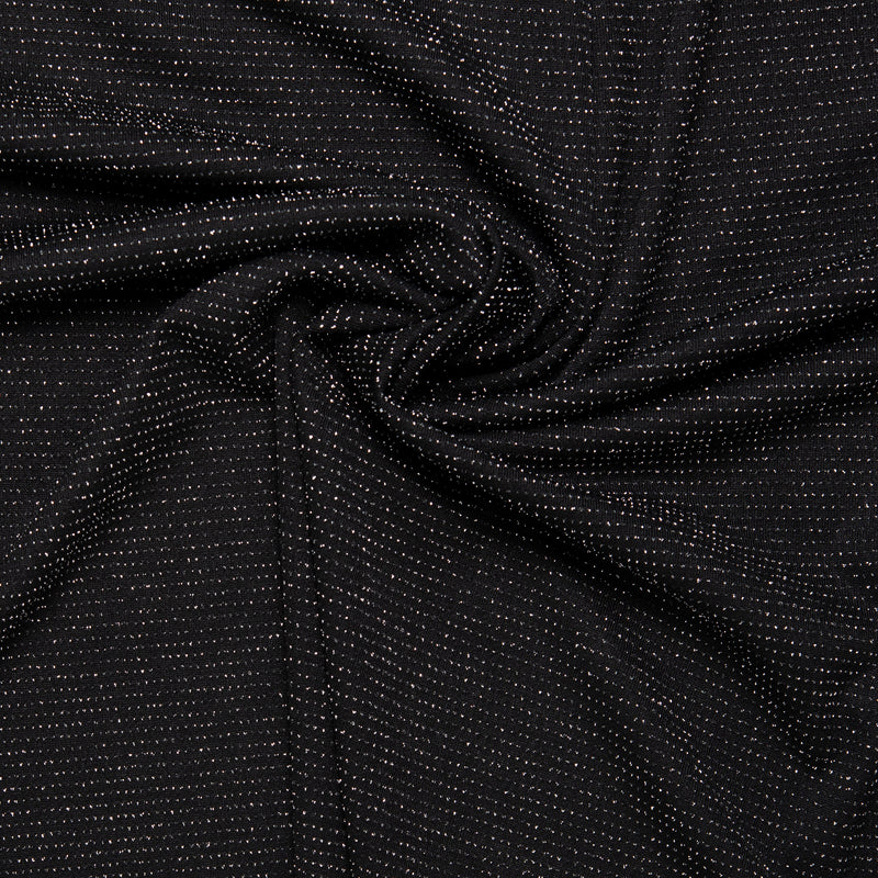 Metallic Jacquard Knit - BRITNEY - Black