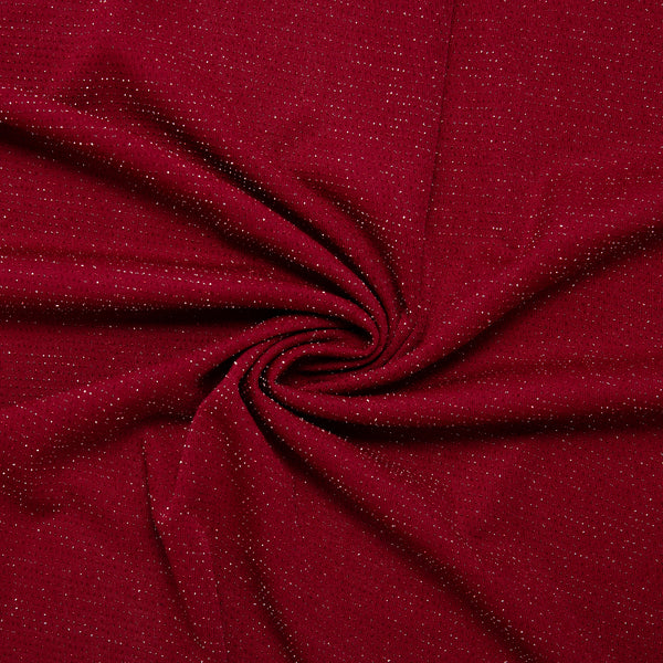 Metallic Jacquard Knit - BRITNEY - Red