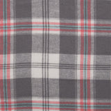 Tartan en coton brossé - CONNOR - Grix / Rose