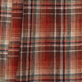 Tartan en coton brossé - CONNOR - Brun cuir