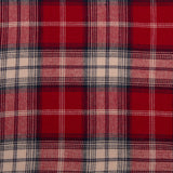 Tartan en coton brossé - CONNOR - Rouge / Coquille d&#039;Šuf