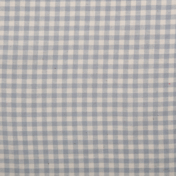 Cotton Brushed Plaid - CONNOR - Light grey