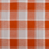 Tartan en coton brossé - CONNOR - Orange / Gris