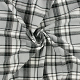 Cotton Brushed Plaid - CONNOR - Light grey / Black