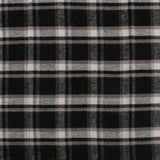 Cotton Brushed Plaid - CONNOR - Black / Taupe