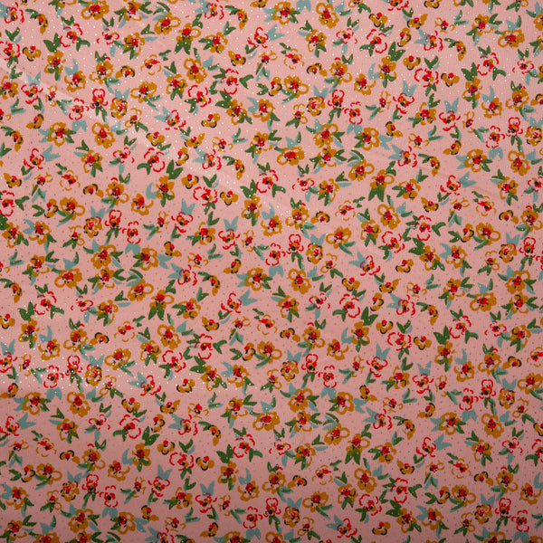 Printed Corduroy - BOHEMIAN - Florals - Pink