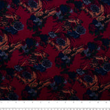 Printed Corduroy - BOHEMIAN - Florals - Bordeaux