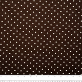 Printed Craft Canvas - TIC-TAC-TOE - Polka dots - Brown