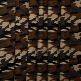 Canevas imprimé pour artisanat - TIC-TAC-TOE - Camouflage - Brun