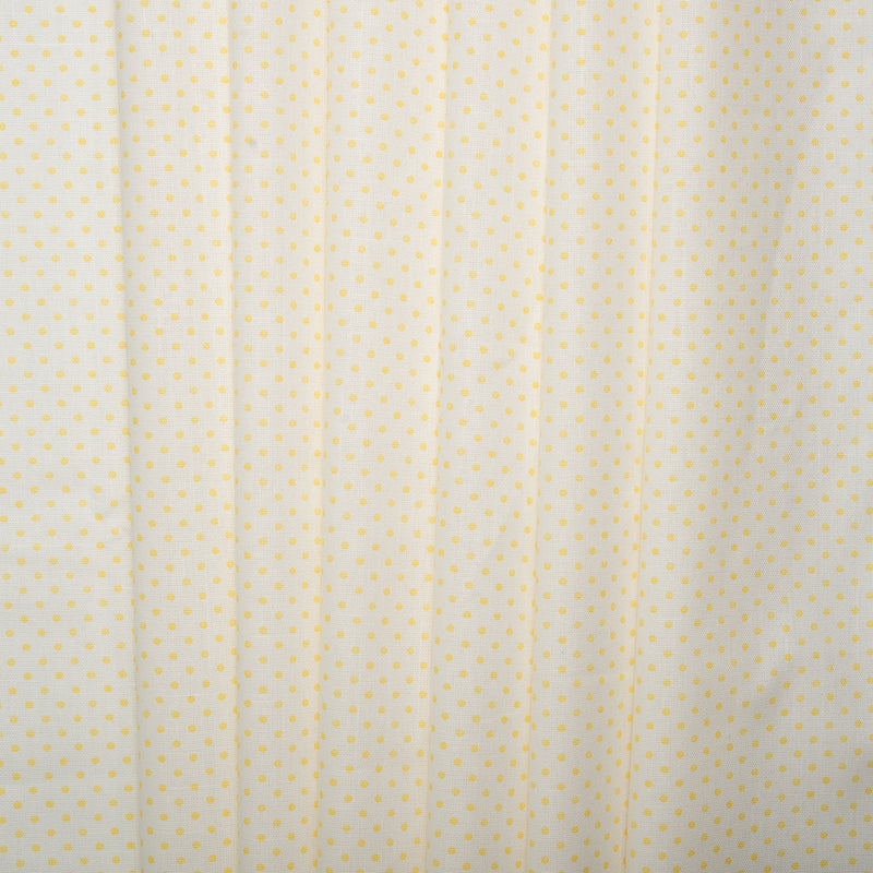 Printed Craft Canvas - TIC-TAC-TOE - Polka dots - White / Yellow