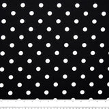 Printed Craft Canvas - TIC-TAC-TOE - Medium dots - Black
