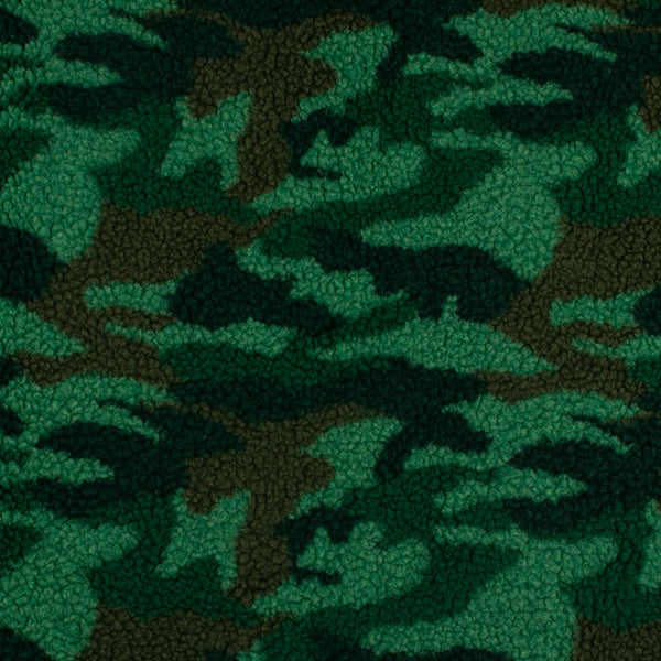 Sherpa imprimé - «LAMBY» - Camouflage - Vert