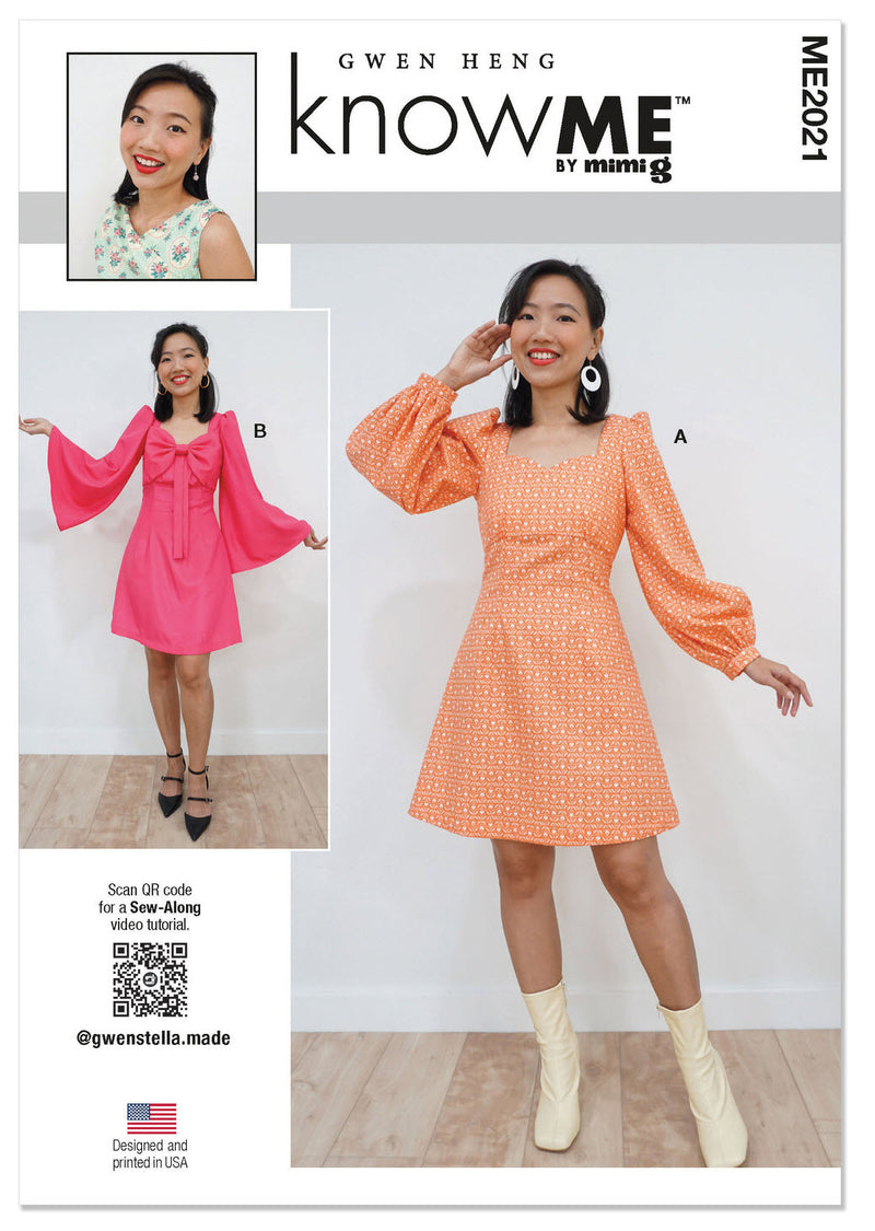 ME2021 Misses' Dress by Gwen Heng  (18-20-22-24-26)