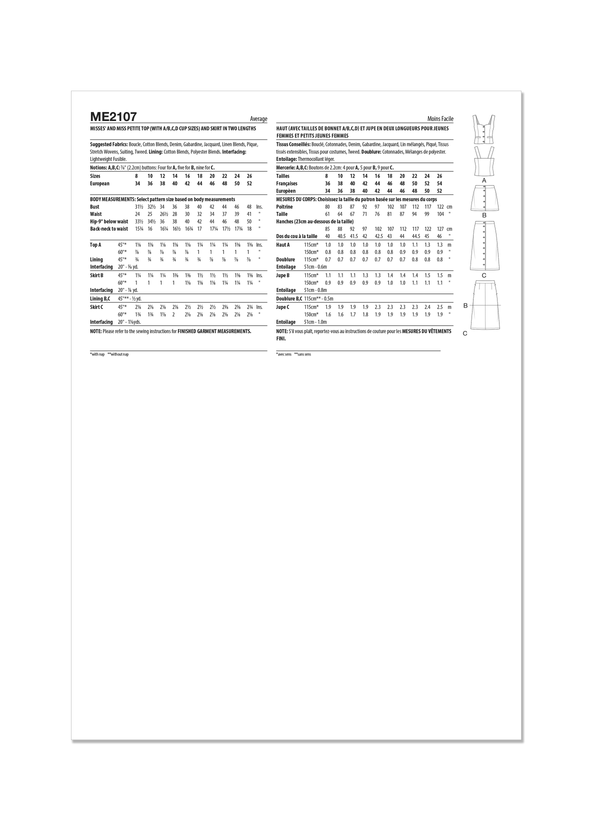 KnowMe - ME2107 MISSES' AND MISS PETIT TOP AND SKIRT