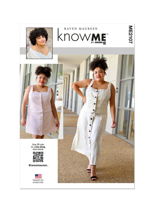 KnowMe - ME2107 MISSES' AND MISS PETIT TOP AND SKIRT