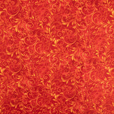 Printed Cotton - FALL INTO AUTUMN - Arabesque - Red