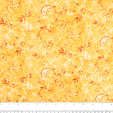Printed Cotton - FALL INTO AUTUMN - Arabesque - Yellow