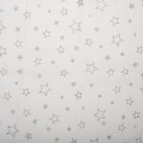 Tulle scintillant - &lt;STARS &amp; SWIRLS&gt; - Étoiles - Blanc / Argent
