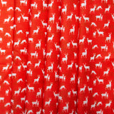 Printed Cotton - HOLIDAY MINIS - Deers - Red