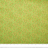 Printed Cotton - HOLIDAY MINIS - Leafs - Light green