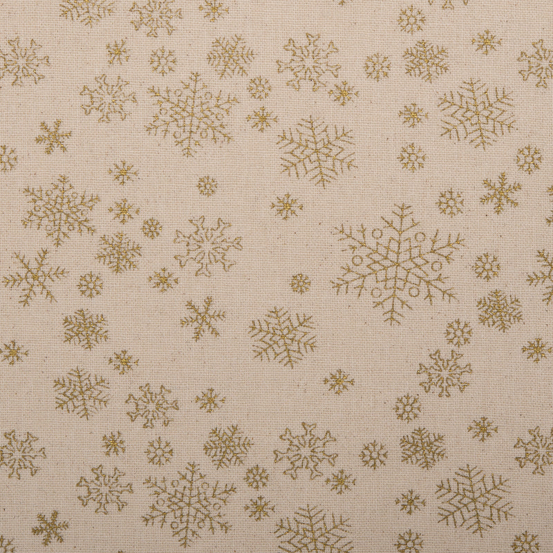 Printed Cotton - <HOMESPUN HOLIDAYS> - Snowflake - Beige